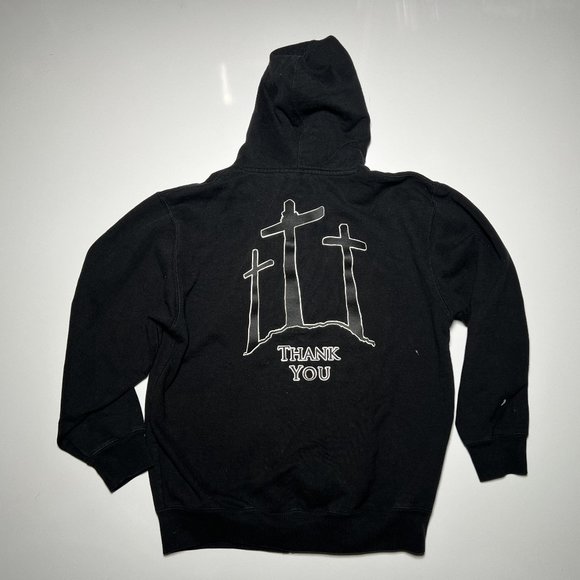 Pro Club Christian Mafia Black Heavyweight Zip Up Hoodie Unisex Size M - Picture 2 of 3